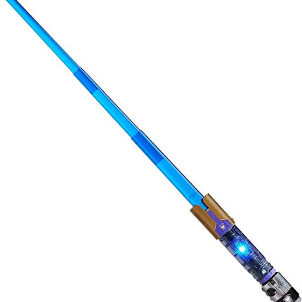 STAR WARS Lightsaber Forge Kyber Core Jedi Master Sol, Officially Licensed Blue Customizable Electronic Lightsaber, Toys for 4 Year Old Boys and Girls & Up