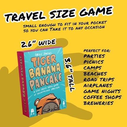 I'm Right You're Wrong Tiger Banana Pancake: 5 Min Card Game for Families, Fun & Hilarious Party Game for Kids, Teens & Adults, Ages 7-99, 2-10 Players, Designed by Darylle Johnson, seen on Netflix