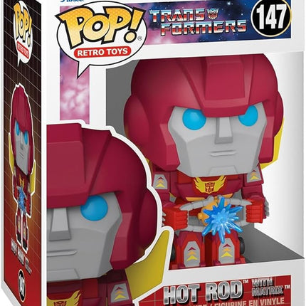 Funko Pop Vinyl: Transformers - Hot Rod with Matrix - Transformers Classic - Collectable Vinyl Figure - Gift Idea - Official Merchandise - Toys for Kids & Adults - Action/Adventure Fans
