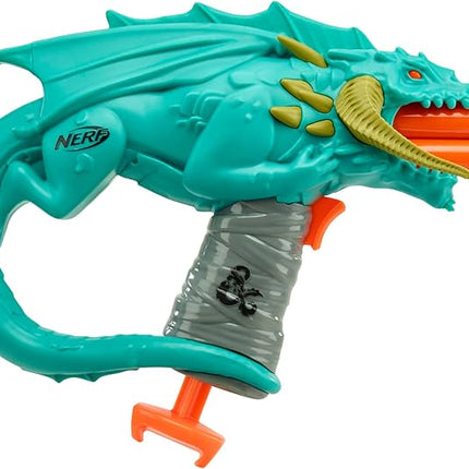 Nerf Dungeons & Dragons Rakor Blaster, 4 Elite 2.0 Darts, Kids Outdoor Games, D&D Blaster Toys for Ages 8 & Up