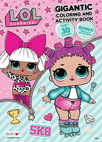 L.O.L. Surprise! 192-Page Coloring and Activity Book with Stickers 46252 Bendon