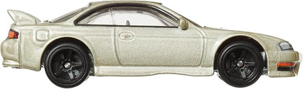Hot Wheels Premium Car Culture Collectible Toy Car, 1:64 Scale Die-Cast Nissan Silvia S14, Slide Street Vehicle with Real Riders Tires
