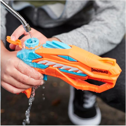 Super Soaker SUPERSOAKER Nerf DinoSquad Raptor-Surge Water Blaster, Trigger-Fire Soakage for Outdoor Summer Water Games, for Youth, Teens, Adults