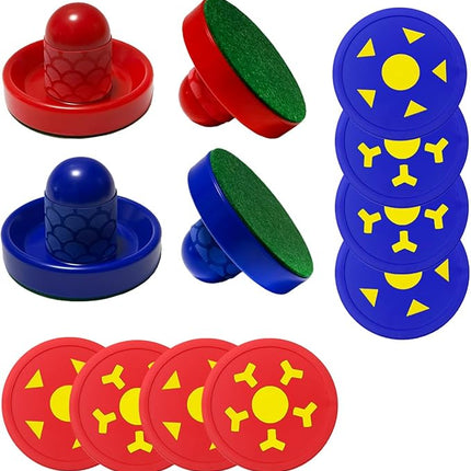 Air Hockey Pushers and Air Hockey Pucks, Non-Slip Strikers and Dynamic Pucks for Air Hockey Table Game for Adults and Kids,Replacement Accessories for Game Tables