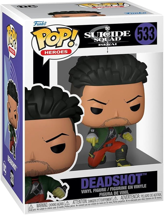 Funko Pop Animation: DC Suicide Squad Isakai - Deadshot - Suicide Squad Isekai - Collectable Vinyl Figure - Gift Idea - Official Merchandise - Toys for Kids & Adults - Cartoon/Animation Fans