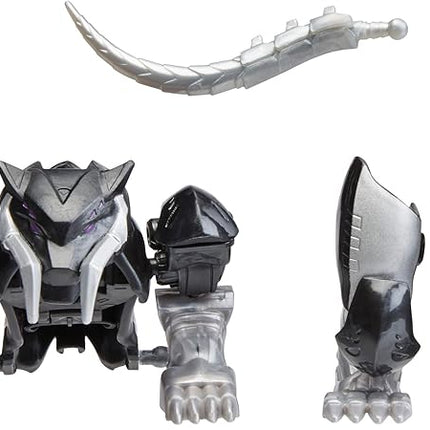 Marvel Mech Strike Mechasaurs, 4-Inch Black Panther with Sabre Claw Action Figures, Super Hero Toys for Kids Ages 4 and Up