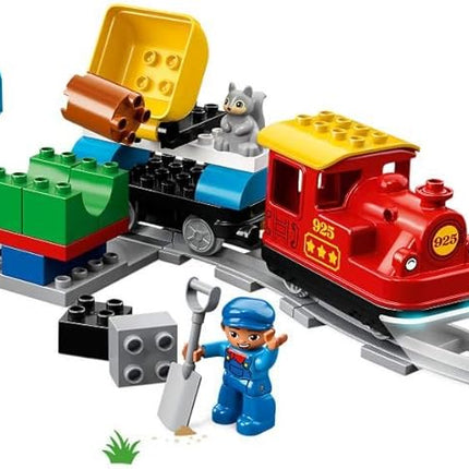 LEGO DUPLO Town Steam Train Set - Battery Powered Remote Control Train Toys for Toddlers - Learning Toy for Boys, Girls, and Kids 2-5 - Gifts for Birthdays & Holidays - 10874