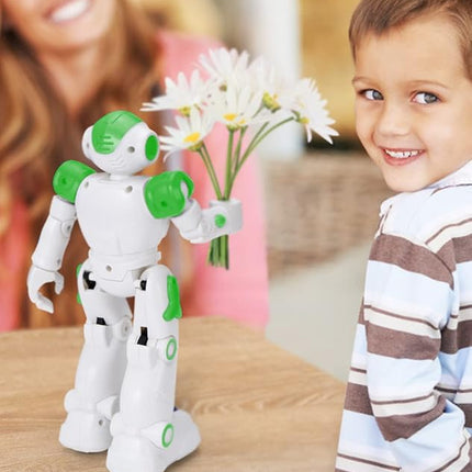 KingsDragon RC Robot Toys for Kids, Gesture & Sensing Remote Control Robot for Age 4 5 6 7 8 Year Old Boys Girls Birthday Present (Green)
