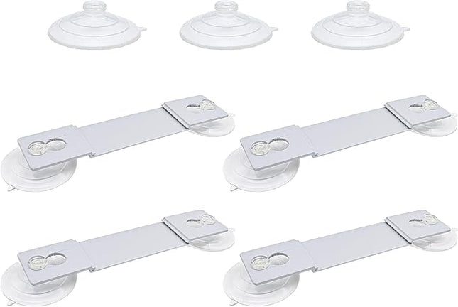 4-Pack Third-Party BluTrack Compatible Track Anchors with Floor Suction & 3 Track Suction Cups – Secure Indoor Race Layouts