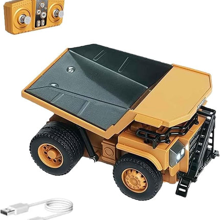 Microcrew Mini Rc Construction Series – Pocket Dump Truck, Excavator & Forklift Set, 1/64 Small 2.4ghz Remote Control Alloy Car Pocket Construction Vehicles Birthday Gifts for Boys and Girls