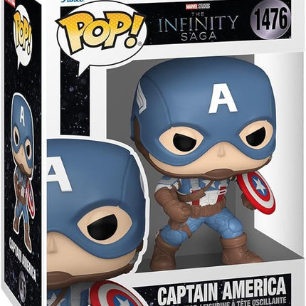 Funko Pop Marvel: Infinity Saga - Captain America - Collectable Vinyl Figure - Gift Idea - Official Merchandise - Toys for Kids & Adults - Superheroes Fans - Model Figure for Collectors and Display