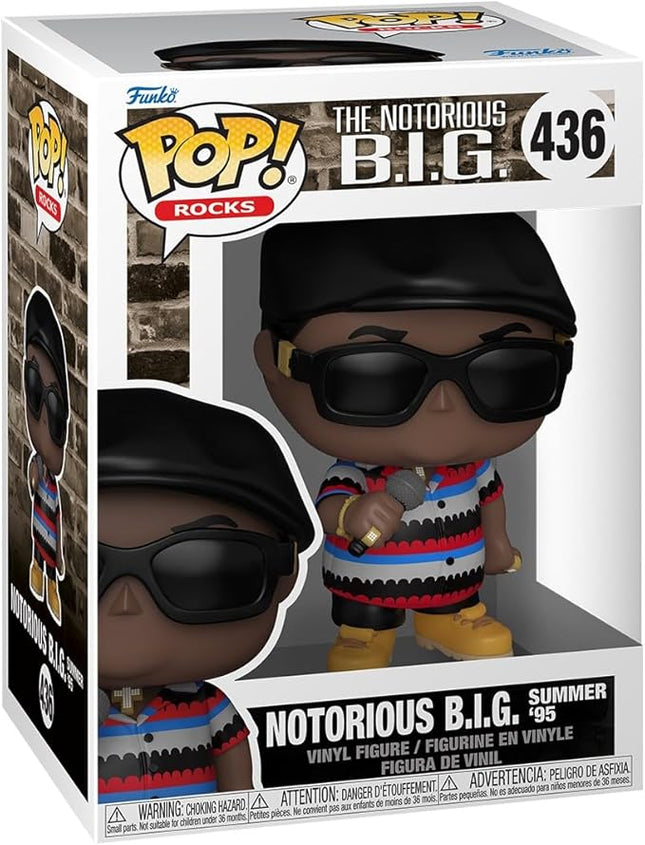 Funko Pop Rocks: Notorious Big B.I.G. Summer '95 - Biggie - Collectable Vinyl Figure - Gift Idea - Official Merchandise - Toys for Kids & Adults - Music Fans - Model Figure for Collectors