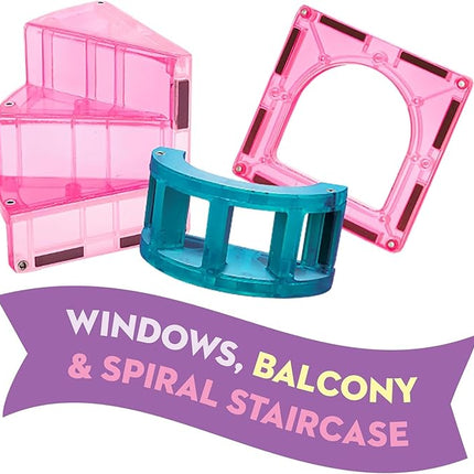 MAGNA-TILES Castle 25-Piece Magnetic Construction Set, The Original Magnetic Building Brand