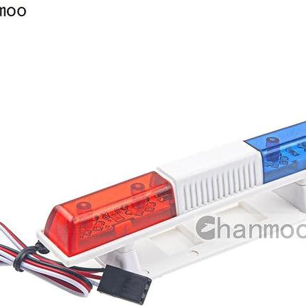 1/10 1/8 RC Car Simulation Police Lights Multi-Function Night Flash LED Light Lamp Roof Light Decoration for 1:8 1:10 RC Crawler Truck Cars HSP Traxxas Tamiya CC01 D90 Axial SCX10 Arrma