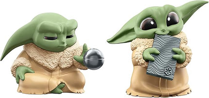 STAR WARS The Bounty Collection Series 5, 2-Pack Grogu Figures, 2.25-Inch-Scale Force Focus, Beskar Bite, Toy for Kids Ages 4 and Up