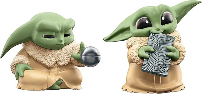 STAR WARS The Bounty Collection Series 5, 2-Pack Grogu Figures, 2.25-Inch-Scale Force Focus, Beskar Bite, Toy for Kids Ages 4 and Up