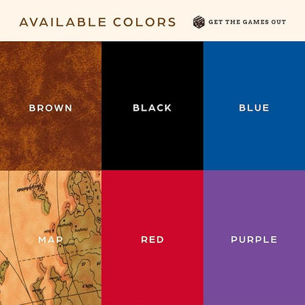 Get The Games Out Top Backgammon Set - Small Travel Size Classic Board Game Case - Best Strategy & Tip Guide (Blue, Small)