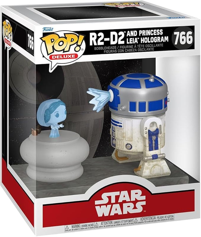 Funko Pop Deluxe: R2-D2 with Leia - Star Wars - Collectable Vinyl Figure - Gift Idea - Official Merchandise - Toys for Kids & Adults - Sci-Fi Fans - Model Figure for Collectors and Display