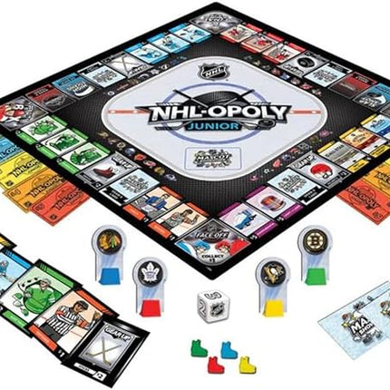 MasterPieces Kids & Family Board Games - NHL League Opoly Jr. - Officially Licensed Board Games for Kids, & Family