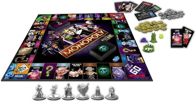 Monopoly: Disney Villains Edition Board Game for Kids Ages 8 and Up, Play as a Classic Disney Villain