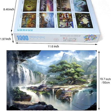 Wooden Puzzle 1000 Pieces for Adults, 29.5 x 19.7 in,Wonderland