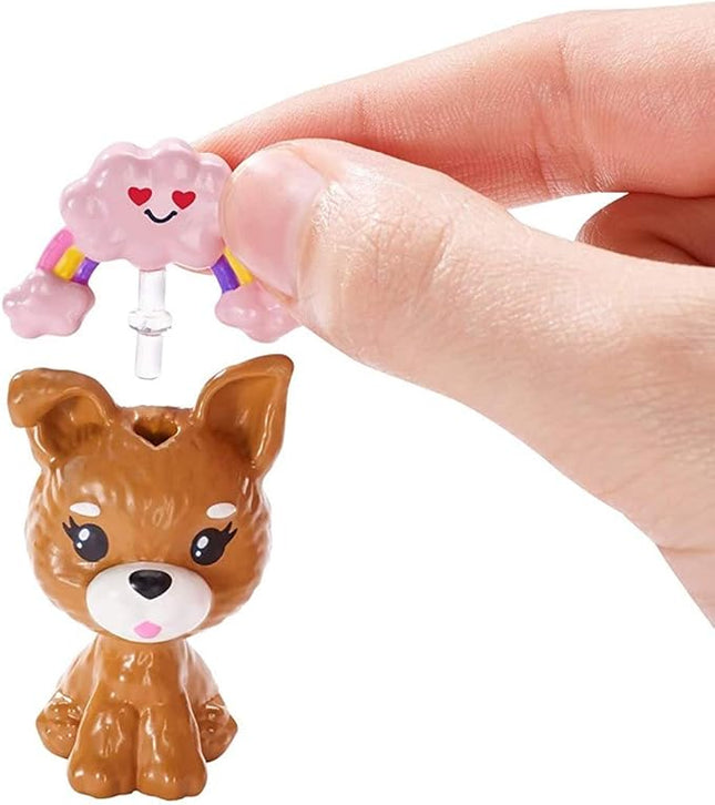 Barbie Breathe with Me Meditation Doll, Blonde, with 5 Lights & Guided Meditation Exercises, Puppy and 4 Emoji Accessories, Gift for Kids 3 to 8 Years Old