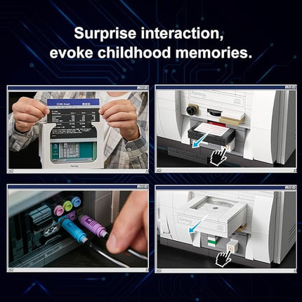 BRICKKK Computer Building Set for Adults: Construction Building Kit for Adults, Collectible Retro Computer Display Model Building Blocks, Creative Hobbies Unique Gift Idea