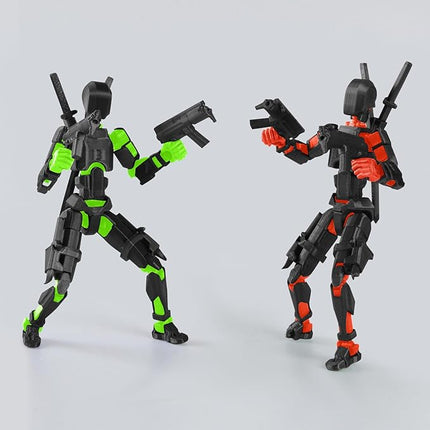 T13 Action Figure (Assembly Completed) Titan 13 Dummy 13 Action Figure Robot 13 Figure 3D Printed Articulated Multi-Jointed Movable Robot Model (2 Pack-E)