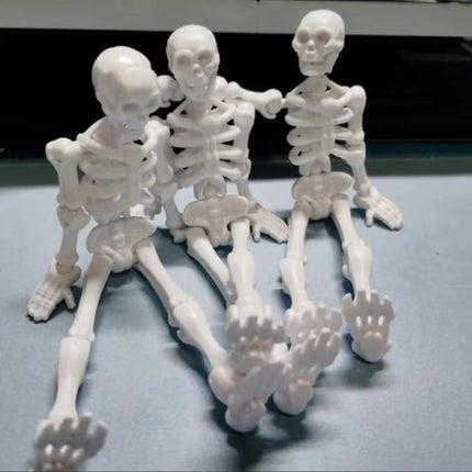 T13 Skeleton Action Figure, Movable Articulated Human Skeleton, 5.12-in Action Figure Wearing Multiple Sets of Weapons, Can Be Painted, Suitable for Collectors As Desktop Decorations (3pcs)