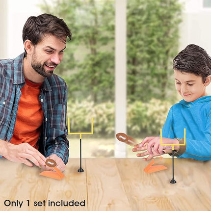 Gamie Desktop Football Game, Mini Table Top Sports Games with Post and Foam Football, Indoor Finger Board Games for Kids, Office Desk Toys, Sports Party Favors