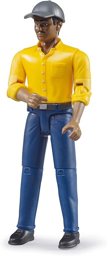 Bruder bworld 60022 Man with Dark Skin/Blue Jeans Toy Figure