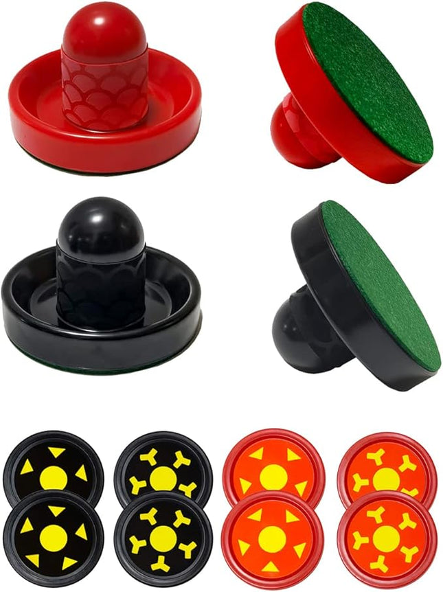 Air Hockey Pushers and Air Hockey Pucks, Non-Slip Strikers and Dynamic Pucks for Air Hockey Table Game for Adults and Kids,Replacement Accessories for Game Tables