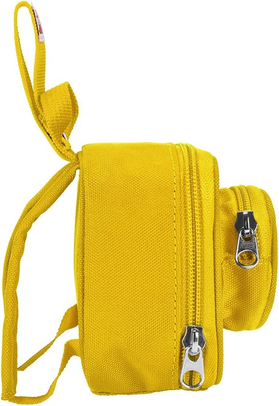 LEGO Kids Brick Mini Backpack Accessory Pouch with Novelty Backstraps, Snaps to Belt or Full-Size Backpack, Holds Small Items like Keys & Headphones, Yellow