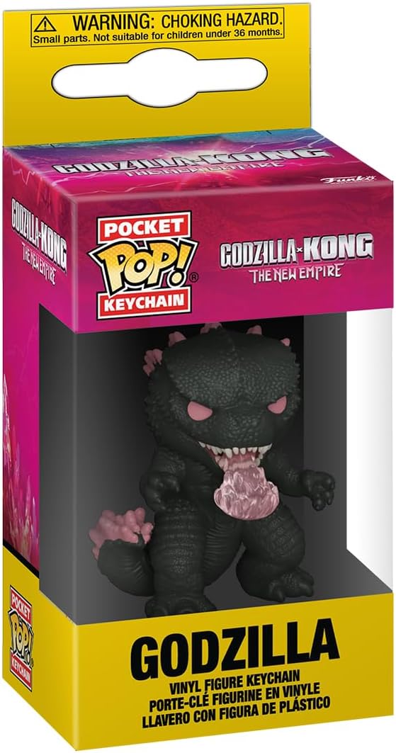 Funko POP! Keychain: Godzilla X Kong: The New Empire - Godzilla - Godzilla Vs Kong Novelty Keyring - Collectable Mini Figure - Stocking Filler - Gift Idea - Official Merchandise - Movies Fans