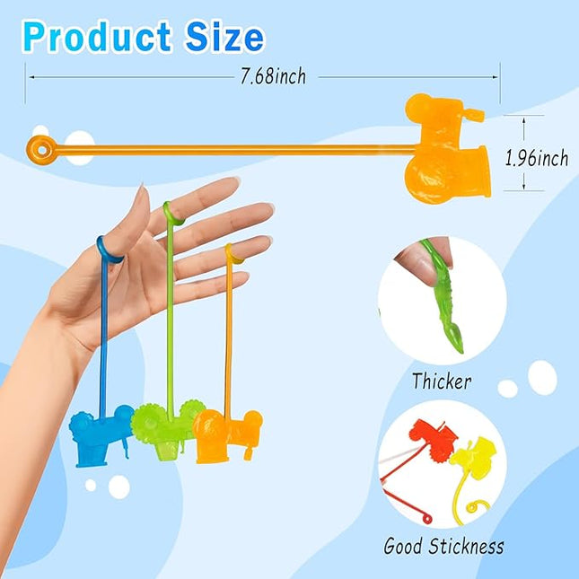 Sticky Hands Bulk 36 PCS Tractor Car Party Favors for Kids Tractors Shape Stretchy Sticky Hand Toy Goodie Bag Stuffers Fillers Treasure Box Toys for Classroom Prizes Carnival Birthday Party Supplies