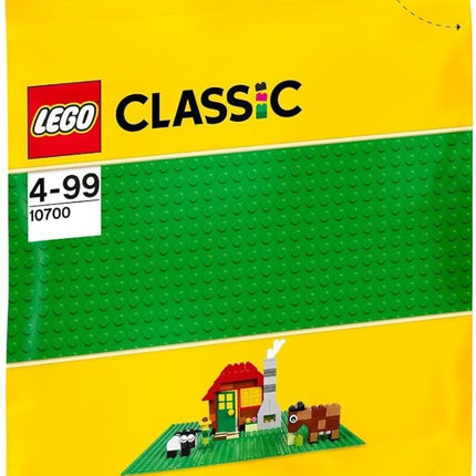 Lego Classic Set of 2 10696 & 10700 Building Blocks Box + Green Base Plate - Creative Construction Toy for Children, Promotes Fine Motor Skills and Imagination, Ideal for Construction Projects and