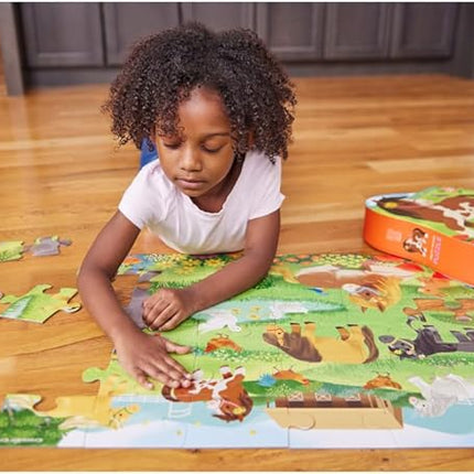 Crocodile Creek Jigsaw Puzzle, 36 Piece for Kids 3 Years and Up, Heavy-Duty Shaped Box for Storage, Finished Puzzle Size 18 x 24 inches, Pretty Ponies