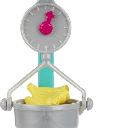 Barbie Farmers Market Playset, Barbie Doll (Brunette), Stand, Register, Vegetables, Bread, Cheese & Flowers, Great Toy for Ages 3 Years Old & Up