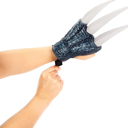 Mattel Jurassic World Dominion Dinosaur Claws, Therizinosaurus Dino Role-Play Toy & Costume Accessory, Wearable Glove-Style with 10-inch Slasher Claws