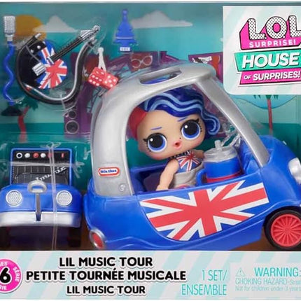 L.O.L. Surprise! OMG House of Surprises Lil Music Tour Playset with Cheeky Babe Collectible Doll and 8 Surprises, Dollhouse Accessories, Holiday Toy, Great Gift Kids Ages 4 5 6+ Years Old & Collector