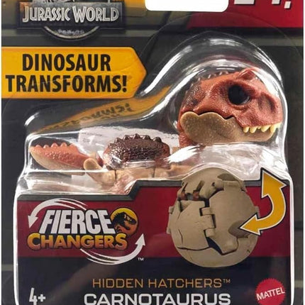 Jurassic World Fierce Changers Hidden Hatchers Dinosaur Transforms 2 in 1 (Carnotaurus)