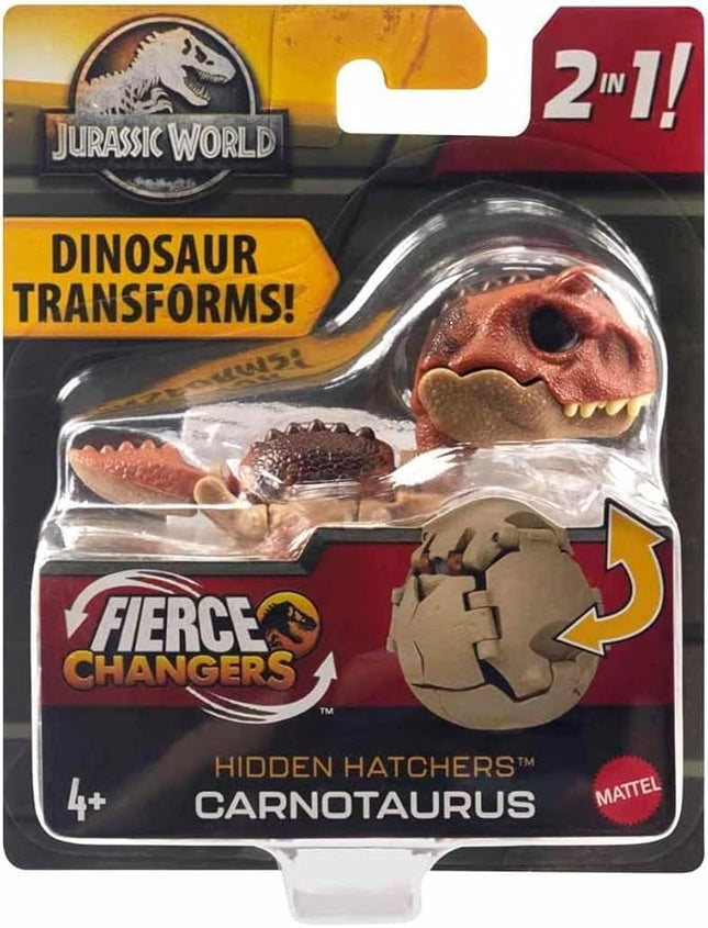 Jurassic World Fierce Changers Hidden Hatchers Dinosaur Transforms 2 in 1 (Carnotaurus)