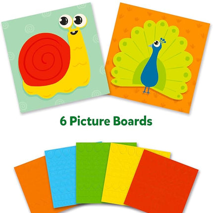 Skillmatics Foam Sticker Art Activity - Animals, Mess-Free Fun for Kids, 800+ 3D Foam Stickers, DIY Felt Craft Kits, Gifts for Boys & Girls Ages 3, 4, 5, 6, 7