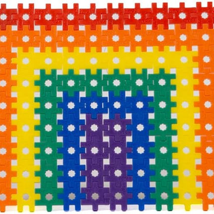 KADU Rainbow 250 Piece Set - STEM/STEAM Building + Construction Toy, for Open + Imaginative Play Ages 5+