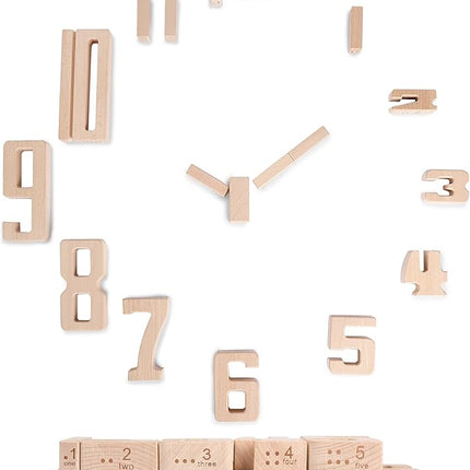 Wooden Number Building Blocks, Large Digit Blocks 1-10, 32 Pcs Math Blocks Number Toys for Kids, Educational Blocks for Toddlers, Toys to Learn Numbers for 3 Year Olds +