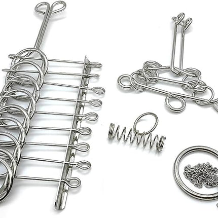 Zooshine 18 Sets Metal Brain Puzzles Teasers IQ Toys,Metal Puzzles Games for Adults Kids