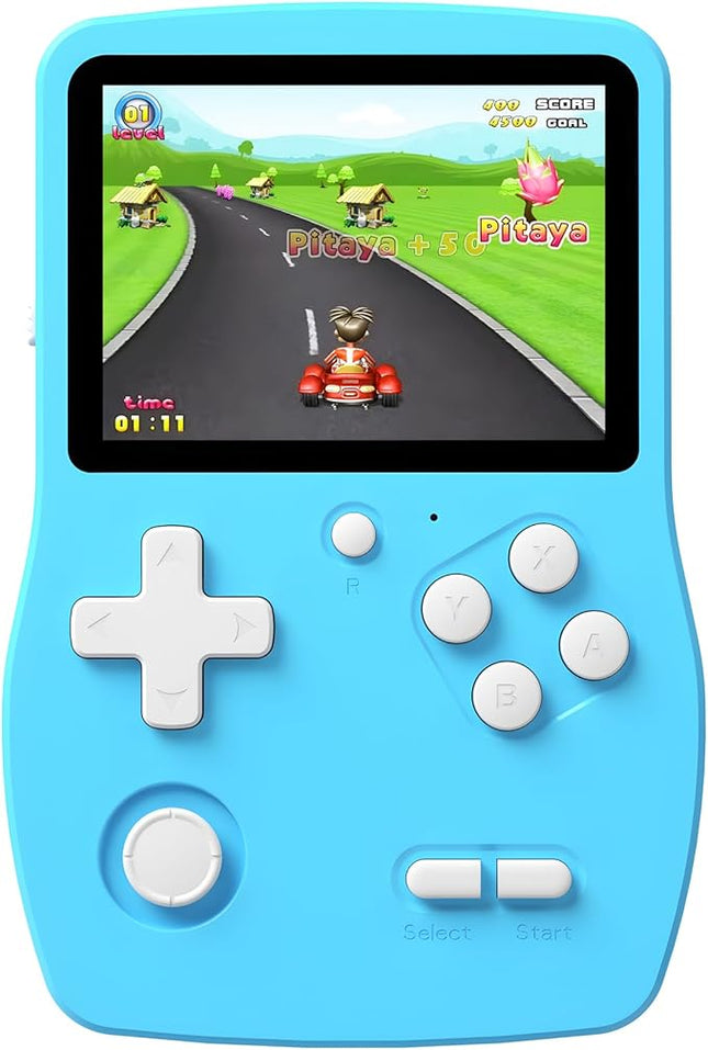 32 Bit Handheld Games for Kids Preloaded 139 Video Games, Portable Video Gaming Player with 3.0" IPS Screen and Rechargeable Battery, Mini Travel Games Electronic Gifts Toys for Boys Girls, Blue