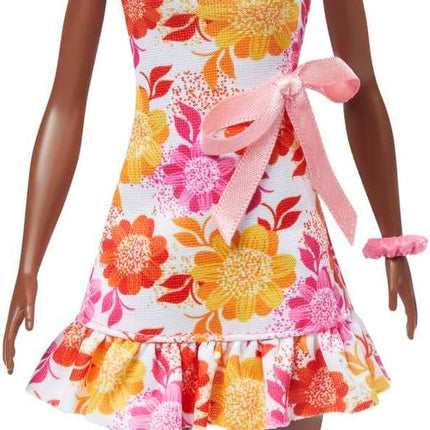 Barbie Loves the Ocean Doll with Natural Black Hair Wearing Pineapple Dress & Accessories, Fashion Doll & Clothes Made from Recycled Plastics