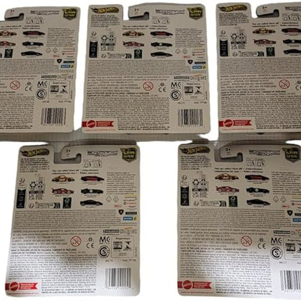 Hot Wheels Car Culture 2024 Exotic Envy Complete 5‑Pack | ‘71 Porsche 911, Lamborghini Reventón, BMW M1 Procar, Aston Martin V12 Speedster & McLaren F1 | (FPY86-959G) Die-Cast Vehicles – Ages 3+