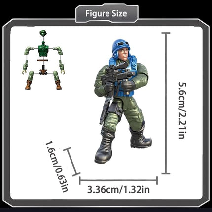 YEIBOBO ! Minifigures Blind Bags, Military Action Figures with Weapons and Accessories Mystery Pack Delta Special Forces